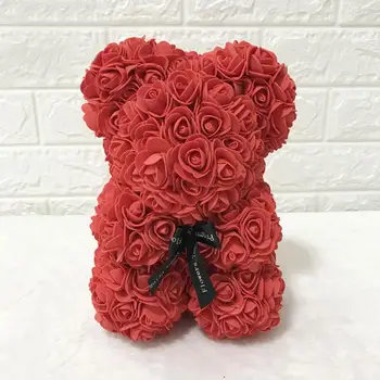 Valentinovo Darilo 25 CM Rose Nosi Cvet Lutka Ustvarjalne Večni Cvet Umetno Dekoracija za Poroko, Rojstni dan