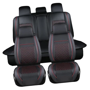 Visoke kakovosti Polno Nastavite Luksuznega Usnja 5-Sedeži Avtomobilski Sedež Kritje Blazinic Za Notranje zadeve Pribor Za Nissan Pathfinder