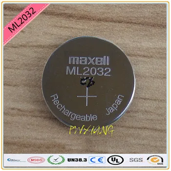 Visoko kakovost 2PCS/VELIKO Novo Izvirno Maxell ML2032 3V Polnilna litijeva baterija gumb celice gumb baterije (ML2032)
