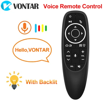 VONTAR G10 G10S Pro Glas Daljinski upravljalnik 2.4 G Brezžični Zraka Miško Žiroskop IR Učenje za Android tv box HK1 H96 Max X96 mini