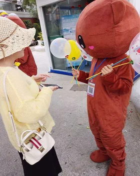 Vroče Prodaje rilakkuma nosijo Kostume Risanka Maskota Cosplay Carnival Party animal Film Jumpsuit Uspešnosti