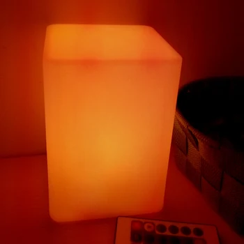 W10*L10*H15cm LED Kvadratne Kocke Luminouxe Razsvetljavo Noč Svetlobe S 16 Barva Spreminja, Za Bar Pohištvo Doma Spalnica 1pc