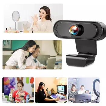 Webcam 1080P Full HD Spletna Kamera Mikrofon USB Video kamera Camara Youtube Živo Konferenca Učenje Webcan Za PC Prenosni Računalnik