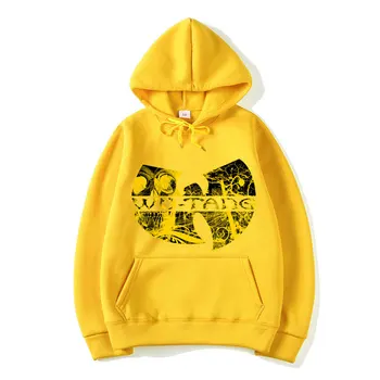 Wu Tang pismo tiskanja Hoodie Moda Hip Hop Band ICON Design Hoodies Moda Long Sleeve Hooded Majica Rap Glasbe, ki so Hoody Vrhovi