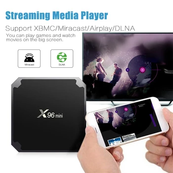 X96mini novih Android 9.0 X96 mini Smart TV BOX S905W Quad Jedro podporo za 2,4 G Wireless WIFI media box Set-Top Box
