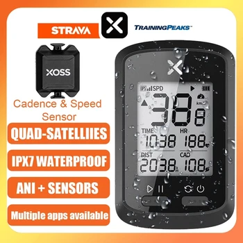 XOSS G+ GPS Kolo, Računalnik, Bluetooth ANT+ Kolesom Merilnika hitrosti, Vodotesna Kolesarski Števec s Kadenco Senzor Za Bryton IGPSPORT