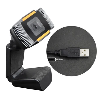 Z vgrajenim Mikrofonom za Video klice HD Webcam Kamero, HD Webcam Namizni Prenosni računalnik, USB Spletna Kamera 720P Web Cam, CMOS-Senzor