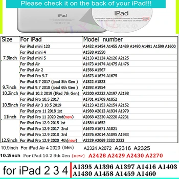 Za iPad 10.2 2019 9.7 2018 6. 7. Generacije Ohišje Za iPad Mini 4 5 Za iPad 2 3 4 Zraka 1 2 Zraka 3 10.5 Večfunkcijsko PRIMERU Zajema