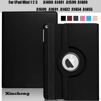 Za iPad Mini 1 2 3 Primeru 360 Stopinj Vrtljivo Flip PU Usnje Stojalo Primeru Cover Za iPad Mini 2 3 7.9