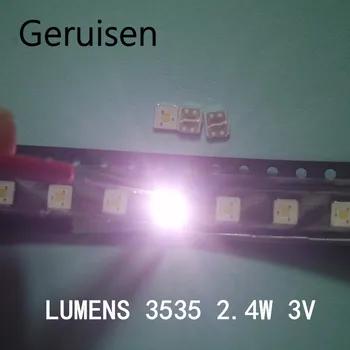 Za LUMNOV LED Osvetlitvijo Flip-Chip LED 2.4 W 3V 3535 Cool white 153LM Za SAMSUNG LED LCD Osvetlitev ozadja TV Aplikacijo, 2000