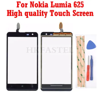 Za Nokia Lumia 625 Original, Zaslon na Dotik, Računalnike Dotik Steklo Zunanji Sprednji Plošči S Senzorjem Zamenjava ni LCD Zaslon