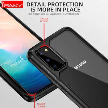 Za Samsung S20 Primeru iPaky S20 Plus Silikona, Akrila Hibridni Shockproof Prozorno Ohišje za Samsung S20 Ultra Primeru