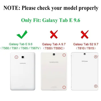 Zavihek E 9.6 Palčni Litchi Zrn PU Usnje Stojalo Pokrovček Ohišje Za Samsung Galaxy Tab E 9.6