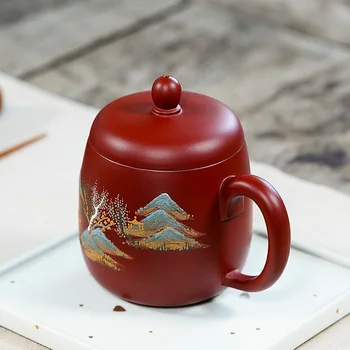 Zisha pot debelo Yixing vrh kakovosti pokal kritje skledo dnevni čaj nastavite ročno poslikane custom-made wechat trgovina na debelo