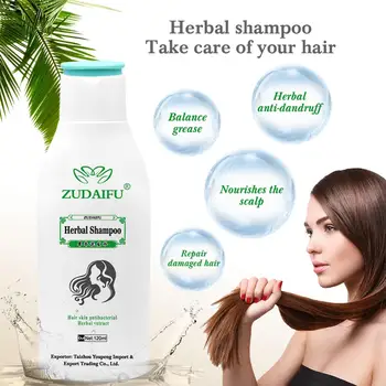 Zudaifu Šampon Za Lase Zeliščni Ginseng Keratin Zdravljenje Las Izpadanje Las Močan Nego Las Rast Serum Popravila Šampon Lador