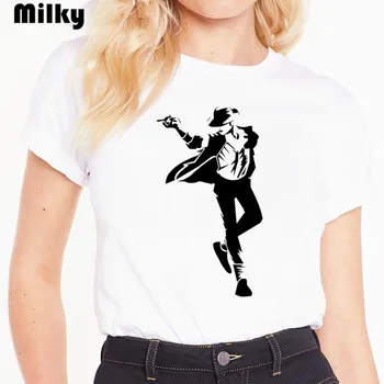 Ženska majica s kratkimi rokavi Michael Jackson MJ OLODUM T-shirt Smešno O-Vratu, Kratke Rokave Priložnostne Poletje Modni Estetske Ženske Tshirt vrhovi