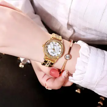 Ženske ročne Ure Ženske Moda Pazi 2020 Ženevi Oblikovalec Dame Watch Luksuzne blagovne Znamke Diamond Quartz Zlato Zapestje Gledati Darila za Ženske