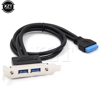 0,5 M PC Mainboard 20 pin Dvojni USB 3.0 Vrata Express Kabel Motherboard 20Pin 2 USB3.0 Plošča Nosilec Podaljšek
