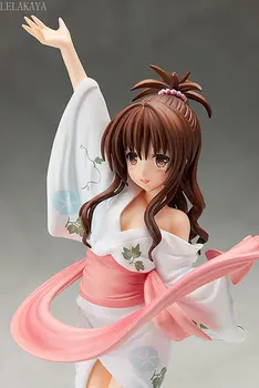 1/8 Obsega Naslikal Anime Akcijska Figura, Mikan Yuki kopalni plašč Ver Model Seksi Beli Kimono Za Ljubezen, Zbirka Darilo 22 cm Brinquedos