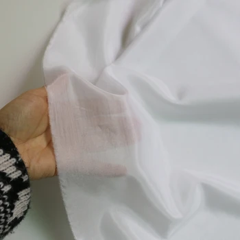 100 cm*140 cm Naravna svila/bombažne tkanine, čisto bela svila material za obleko oblog