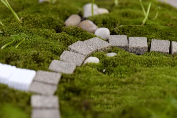 10PCS Kvadratnih Odskočna deska Številke Miniaturni Stopnice Figur za Mini Pravljice Vrt Mikro Krajine Živali Kip Smolo Obrti