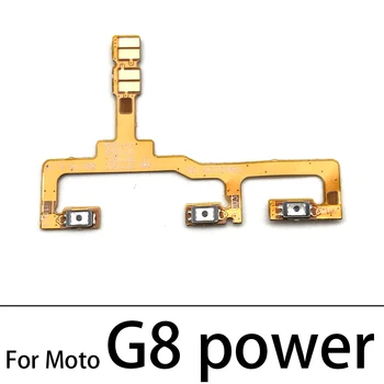 10pcs Moči Na Off Gumbom za Glasnost Flex Kabel Za Motorola Moto M C E3, E4 Z3 E6 G8 E7 G9 Plus Igraj Power Lite X3 X2 X Play