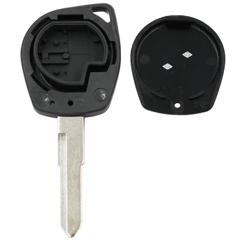 10pcs/veliko 2 gumb za daljinsko ključni fob lupini primeru za Suzuki Alto Ignis SX4 Swift Vagon R Splash HU133 rezilo z gumo gumb pad