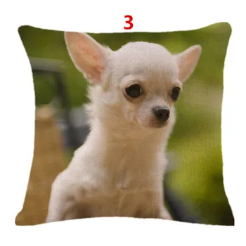 18 Inch Perilo Vzglavnik Lepe Pet Dog Chihuahua Vzorec Domu Dekorativni Vzglavnik Kritje Kavč Kvadratnih Blazine Pokrov