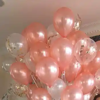 18pcs/set Rose Zlata Konfeti Latex Balon Nastavite Champaign Steklenico Pokal Folija Balon Za Poročne Dekoracije Rojstni dan Dobave