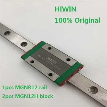 1pcs Prvotne Hiwin železniškega MGNR12 -L 200/250/275/300/330/400/500/550mm + 2pcs MGN12H blok za cnc 3d tiskalnik