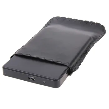 2.5 Inch HDD Primeru, USB 2.0, SATA Prenosni Podporo 2TB Hdd Trdi Disk Črna Zunanje Ohišje HDD Polje z Vrečko