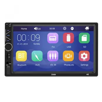 2 DIN 7 Palčni HD Zaslon na Dotik, Bluetooth Car Stereo FM Radio MP5 Predvajalnik Podpira USB/AUX V/Volan Nadzor