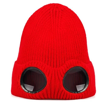 2019 nov prikriti volne klobuk modi nove z očali pokrivala jesen in zimo, outdoor, jahanje klobuki univerzalno kape
