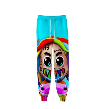 2020 HIP HOP 6IX9INE 3D-slog Šport hlače Fantje/Dekleta Jeseni, Pozimi Moda Hlače hlače Hlače Priložnostno Priljubljena 6IX9INE hlače