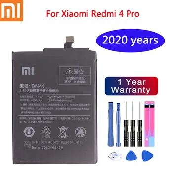2020 let Xiaomi Originalne Baterije BN40 4100mAh za Xiaomi Redmi 4 Pro Prime 3G RAM 32 G ROM Izdaja Visoke Kakovosti Baterije