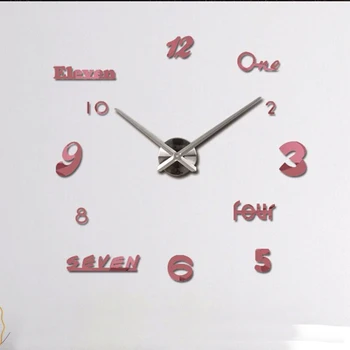 2020 vroče stenska ura quartz diy sodobno oblikovanje Stenska ura velike nalepke 3d big ure dnevno sobo, Kuhinjo, ura