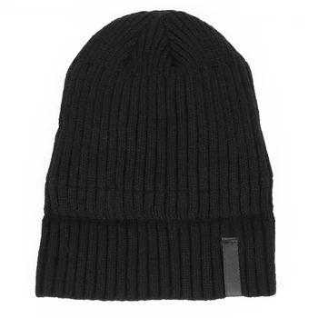 2020 zimske moške klobuk pozimi črko oznake žamet debel moški in ženske pletene klobuk na prostem toplo zadebelitev priložnostne oblikovanje moške grah