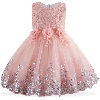 2020 Čipke Tiste Formalne Večer Poročni Obleki Tutu Princesa Obleko Cvet Dekleta, Otroci, Oblačila, Otroci Stranka Za Dekle Oblačila