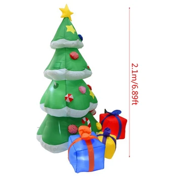210 CM LED osvetlitev napihljivi Božično drevo črpalka zrak model piha balon igrača