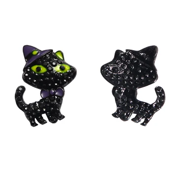 22*27 mm nosorogovo Halloween black cat gumb za DIY obrti vabilo Accessorie 10PCS/lot(BTN-5648)
