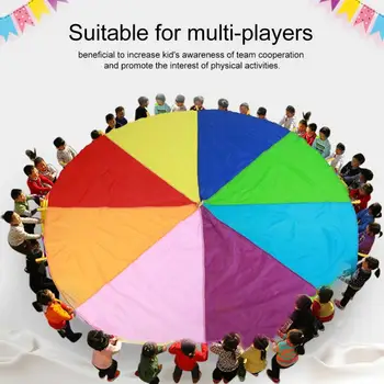 2M 3M 3.6 M 6M Otroci Igrajo Multi-Color Mavrica Padalo Tkanina Oxford Igro na Prostem igrače, otroci Uresničevanje Razvoja Vrtca