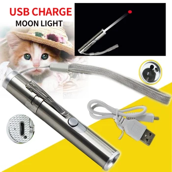 3 V 1 Laserski kazalnik LED Svetilka Za Mačke Pet Usposabljanje Orodje USB za Polnjenje UV Flashlamp LED Bliskavica, Mini Lanterna Lučka