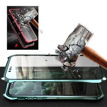 360 Celotno Zaščitno Ohišje Za iphone 11 primeru, Kovinskih Magnetnih Adsorpcije Za iphone 11 pro max 2019 Novih Primerov Kritje Odbijača Coque