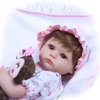 42cm Resničnem Življenju, Kot Novorojenček Dojenček Rodi Silikonski Baby Doll Igrače lol lutke ročno bebes živ, poceni igrače za otroke za rojstni dan