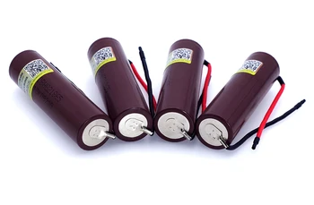 4pcs/veliko Liitokala Za HG2 18650 3000mAh baterije 18650HG2 3,6 V odvajanje 20A, posvečena baterije+DIY silikagel Kabel