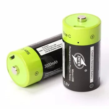 4pcs ZNTER Novo 1,5 V C 3000mAh USB polnilne baterije, medicinske opreme uho detektor za polnjenje litij baterija