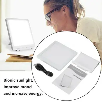 5W ŽALOSTNO Fototerapijo Svetlobe 10000 LUX Bionic-Dnevni Afektivne Motnje USB LED Svetilke Terapija Nastavljiv Olajšave Ravnodušan lučka za branje