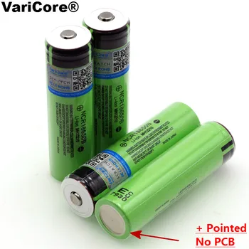 6PCS VariCore Original 18650 NCR18650B 3400mAh 3,7 V Li-ionska baterija za Polnjenje s Konicami(Ne PCB) Za svetilko baterije