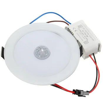 7W E27 LED Downlight Svetlobe PIR Senzor Gibanja 5730 SMD LED Luči StepPath Svetilka AC 85-265V
