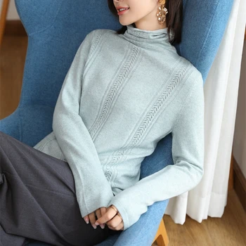 Adohon 2019 ženska pozimi puloverje in jeseni pleteni Puloverji Visoke Kakovosti Toplo Ženski zadebelitev Turtleneck